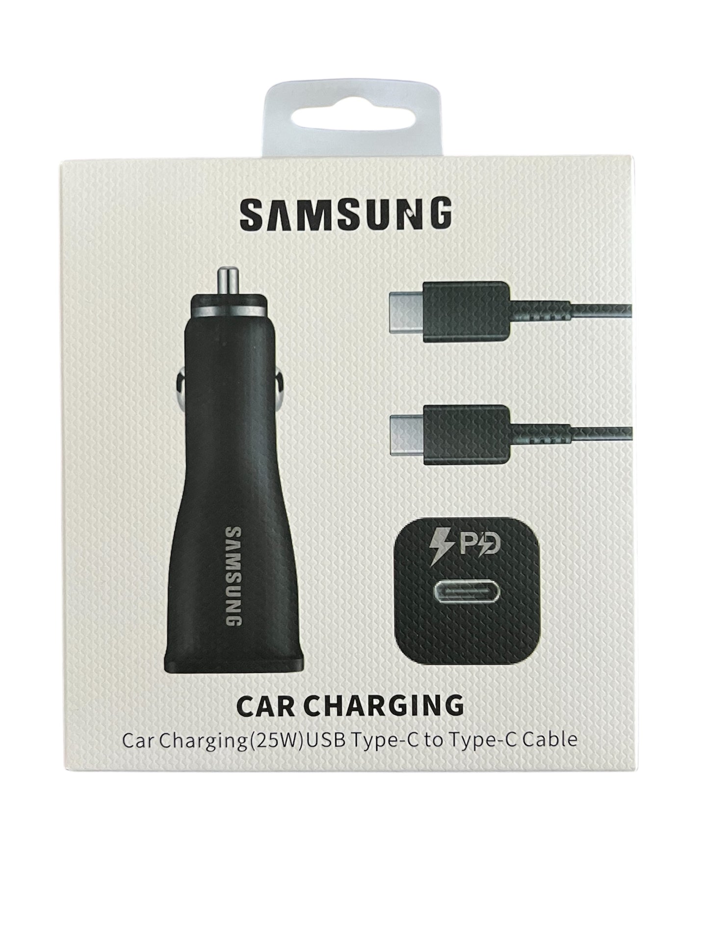 Cargador  Samsung para carro carga rápida 25wats tipo C